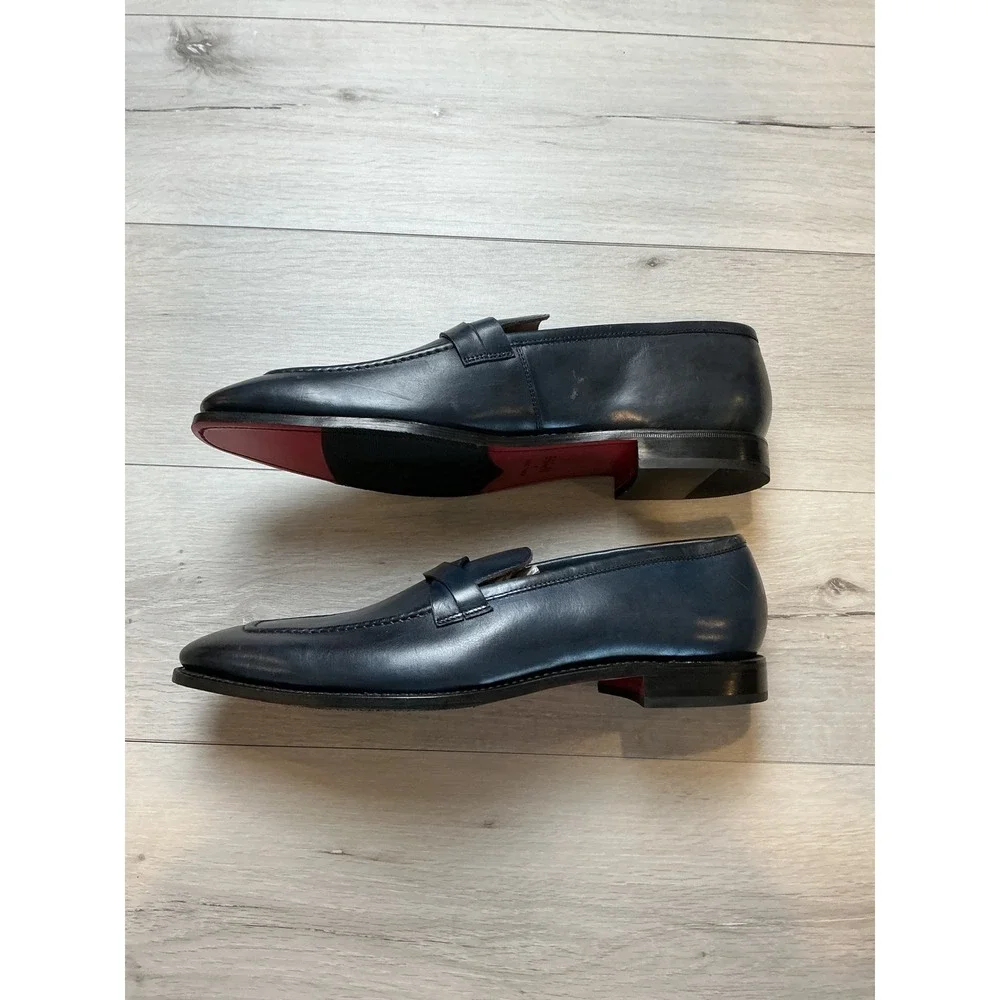 Moral Code Donald Driver‎ Green Leather Loafer Dress Shoes 15 New Without Tags